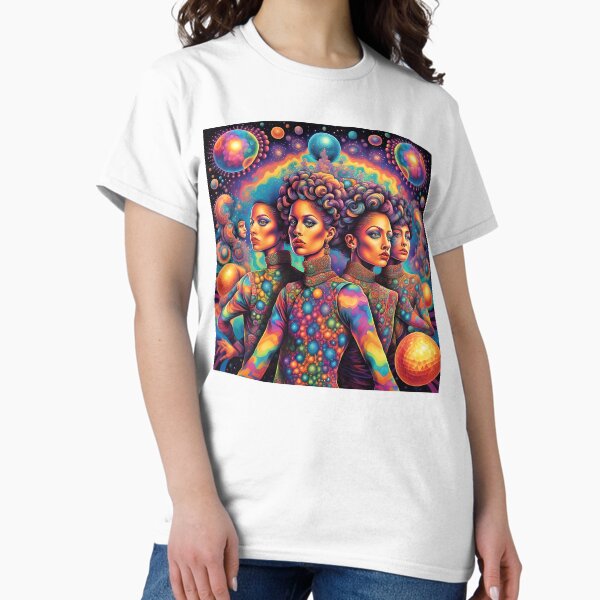 Item preview, A.I. Psychedelic Neon Airbrush Fractal People 0003 FunFractals ChromaDepth 3D designed and sold by FunFractals.
