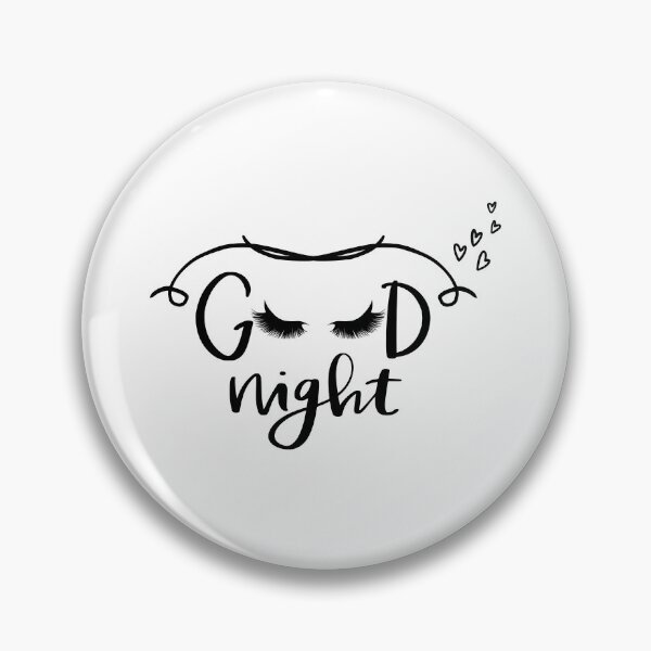 Item preview, Good Night Eyelash Sleep Quote – Cute Minimalist Design designed and sold by MaverickMarks.