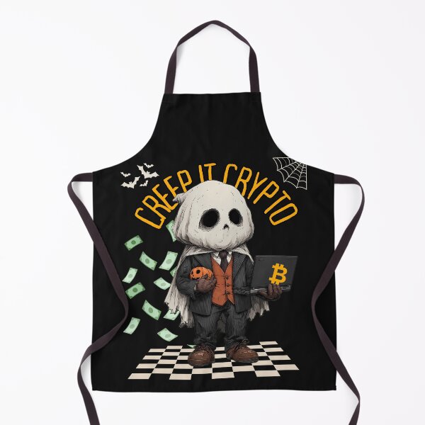 Item preview, Creep It Crypto Funny Bitcoin Halloween Ghost Design designed and sold by MTJ-Mushrooms.