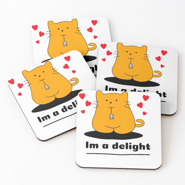 Item preview, i'm a delight cat cats feline delightful gift  designed and sold by Tee-Shirt-Topia.