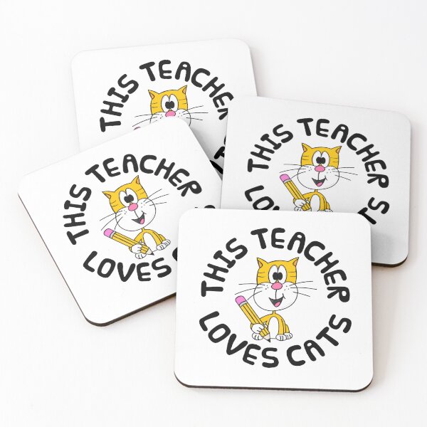 Item preview, This Teacher Loves Cats, Back To School Cat designed and sold by doodlerob.