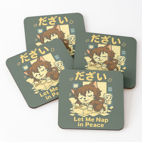 Item preview, Let Me Nap in Peace – Sleepy Dazai Parody Office Cat Design designed and sold by NyxVerse-Studio.