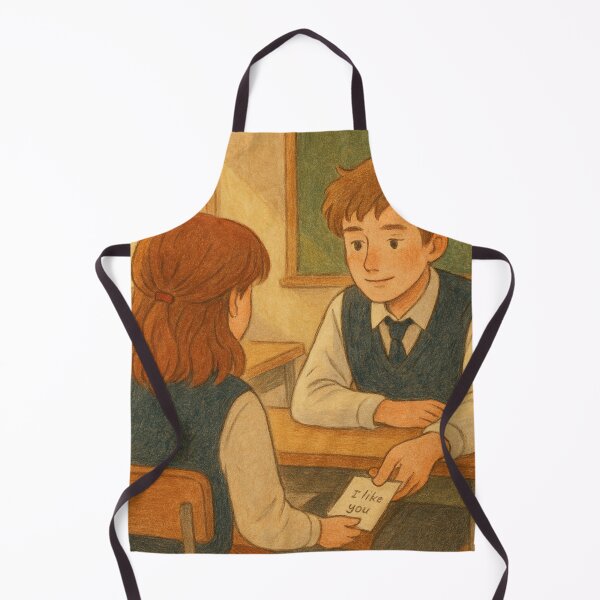 Item preview, Love Note in Class - Vintage School Romance Illustration designed and sold by 奇0904.