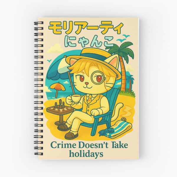 Item preview, Chibi Cat Detective on Holiday – “Crime Doesn’t Take Holidays” designed and sold by NyxVerse-Studio.