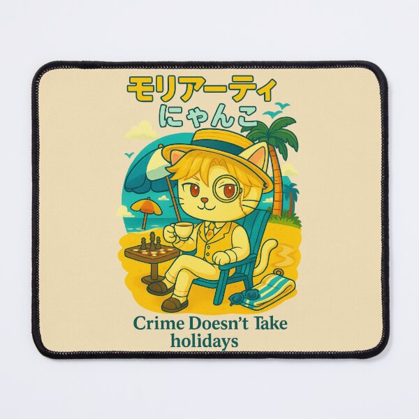 Item preview, Chibi Cat Detective on Holiday – “Crime Doesn’t Take Holidays” designed and sold by NyxVerse-Studio.