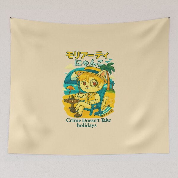 Item preview, Chibi Cat Detective on Holiday – “Crime Doesn’t Take Holidays” designed and sold by NyxVerse-Studio.