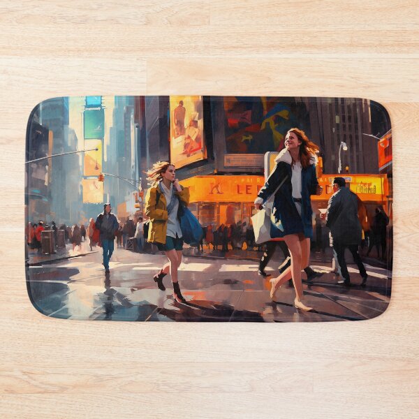 Item preview, Walking Through Times Square at Sunset designed and sold by Drese-Art.