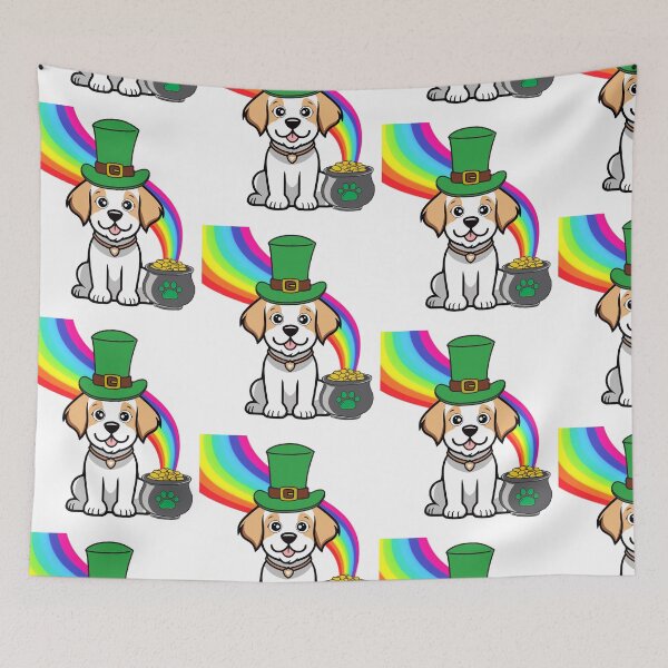 Item preview, Funny Leprechaun Happy Dog designed and sold by Pet Station.
