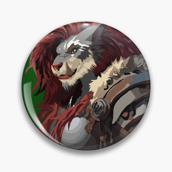 Item preview, Smilodon Warrior Woman, in Armor, Red Mane designed and sold by KlakkDrawsStuff.