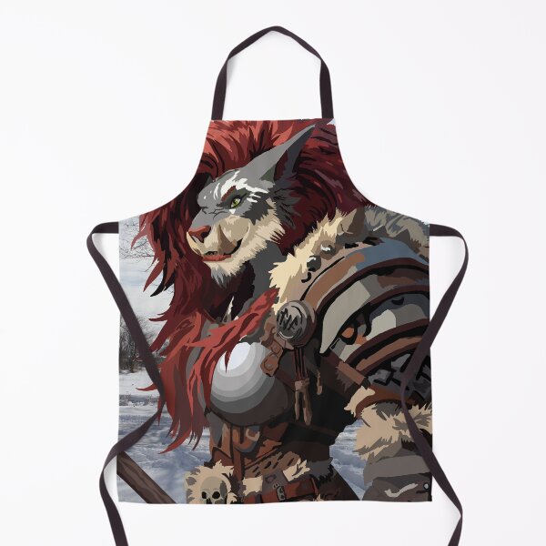 Item preview, Smilodon Warrior Woman, in Armor, Red Mane designed and sold by KlakkDrawsStuff.
