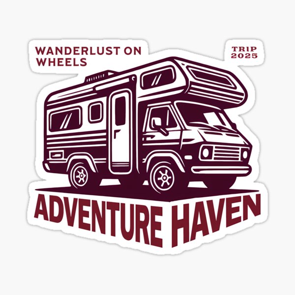 Item preview, Adventure Haven, Wanderlust on Wheels designed and sold by TugArt.
