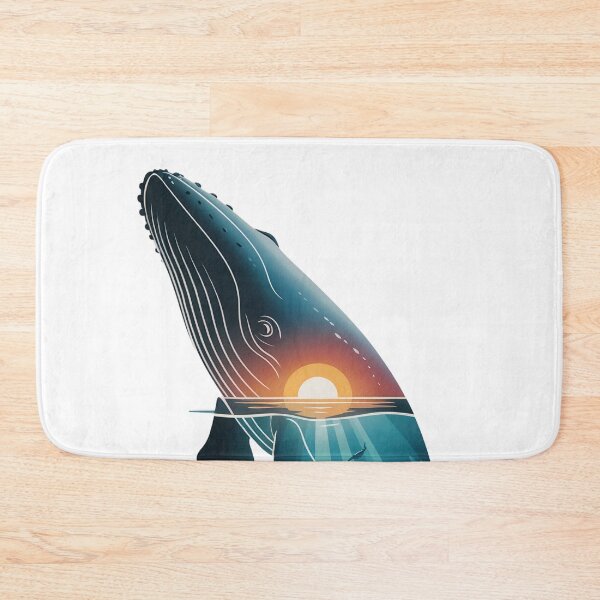 Item preview, Ocean Majesty Minimalist Whale designed and sold by ShadowAndSlate.