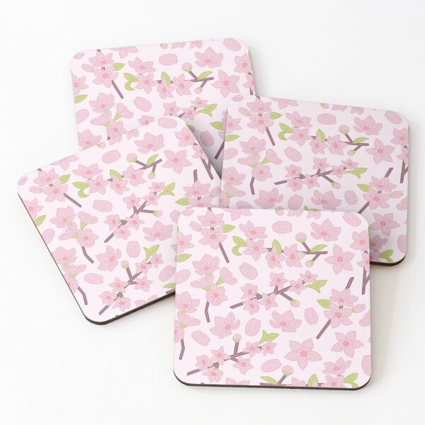 Item preview, Cute pink Sakura cherry blossom branches pattern designed and sold by winterpumpkin.