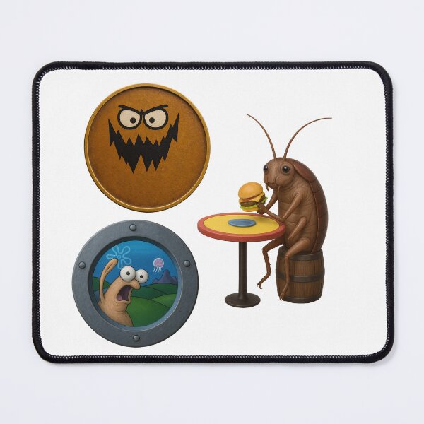 Item preview, SpongeBob Random Characters Pack Cockroach Eating Krabby Patty Animated Real designed and sold by DibujandoPorfa.