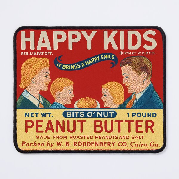 Item preview, Vintage Happy Kids Peanut Butter Retro Label Art	 designed and sold by weirdfishes123.