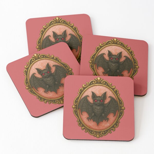 Item preview, Bat cameo on red designed and sold by Creep-elina.