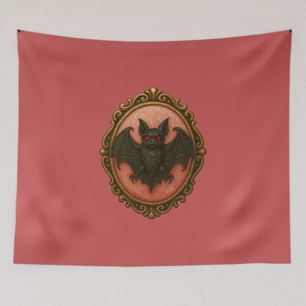 Item preview, Bat cameo on red designed and sold by Creep-elina.