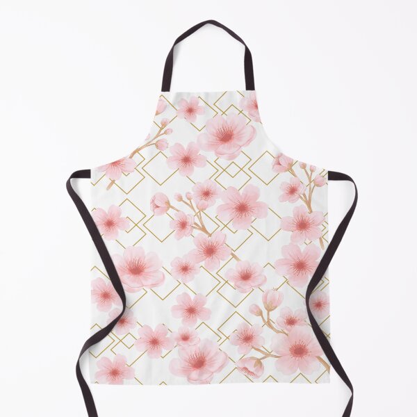Item preview, Flower pattern small pink cherry blossoms with gold designed and sold by LiskoDesign.