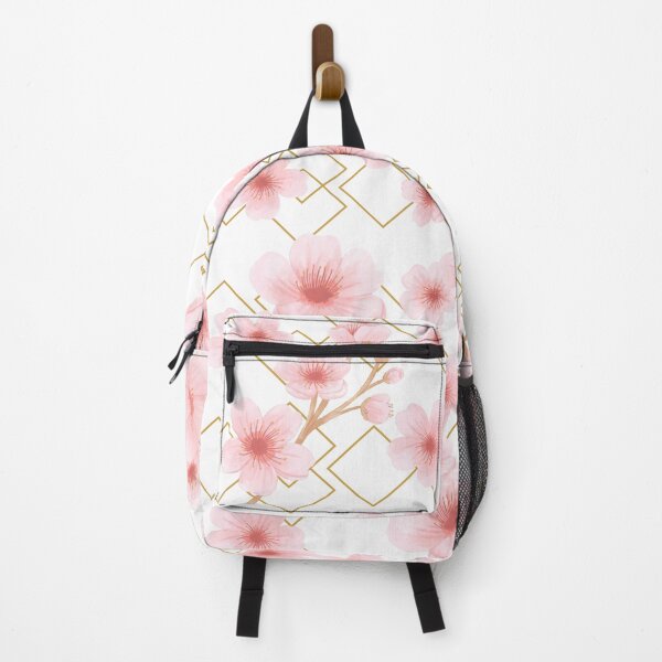 Item preview, Flower pattern small pink cherry blossoms with gold designed and sold by LiskoDesign.