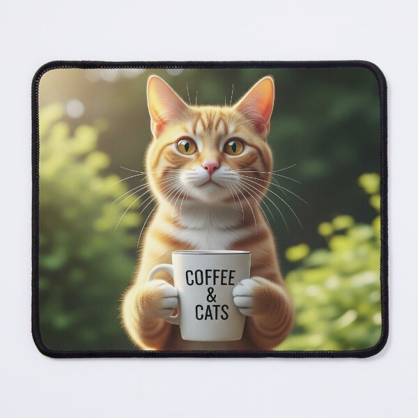 Item preview, Cute Coffee Cat: Perfect Morning Brew Companion designed and sold by EvokeInspire.