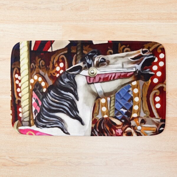 Item preview, Three Carousel Horses Closeup designed and sold by Susan Savad.