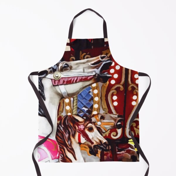 Item preview, Three Carousel Horses Closeup designed and sold by Susan Savad.