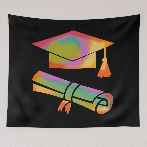 Item preview, Rainbow Colors Graduation With Black Background  designed and sold by missmann.