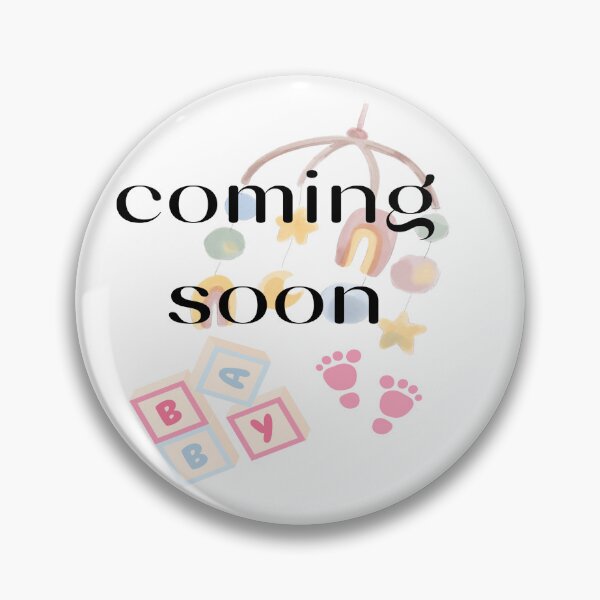 Item preview, Pregnancy Announcement Baby Girl Building Blocks Footprint designed and sold by LiskoDesign.