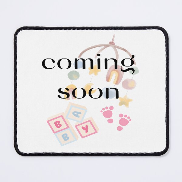 Item preview, Pregnancy Announcement Baby Girl Building Blocks Footprint designed and sold by LiskoDesign.