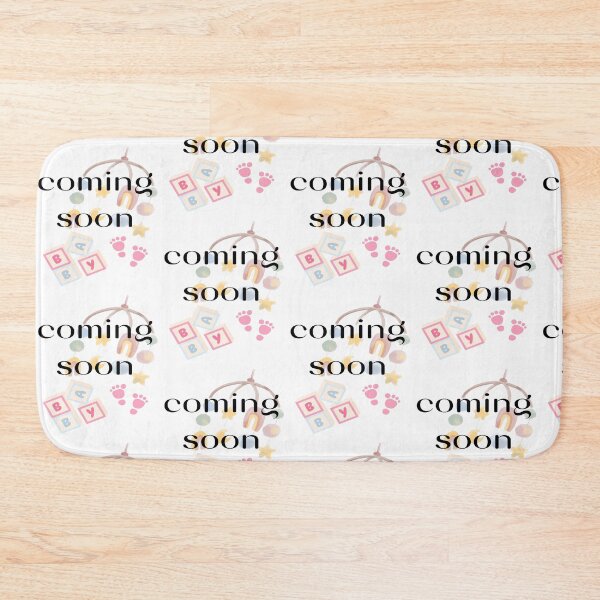Item preview, Pregnancy Announcement Baby Girl Building Blocks Footprint designed and sold by LiskoDesign.