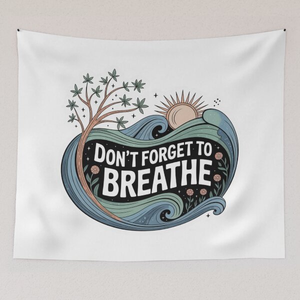 Item preview, Boho Don't Forget to Breathe designed and sold by AdventurerCrafts.