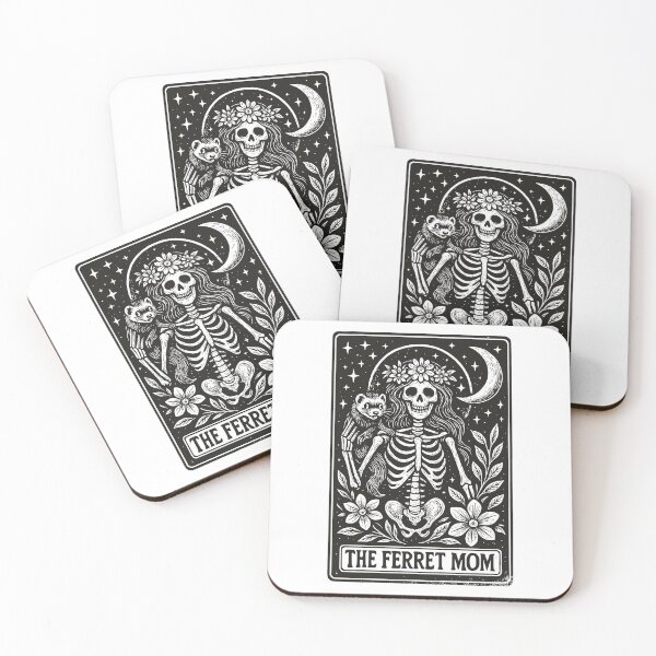 Item preview, Gothic Skeleton Tarot The Ferret Mom Mystical Art designed and sold by JackCurtis1991.