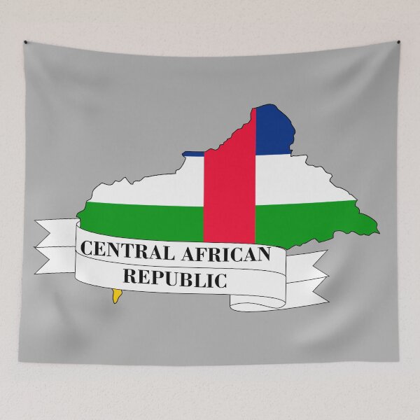 Item preview, Flag map of the Central African Republic designed and sold by visual adventures.