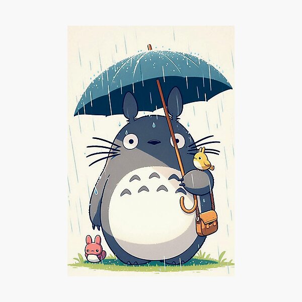 Artikel-Vorschau von Wandkunst Totoro, Studio Ghibli-inspirierte Magie, designt und verkauft von Med-th-ewolf.