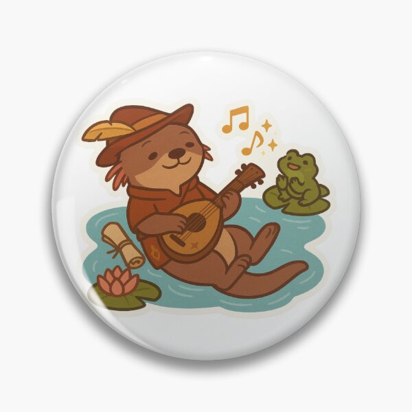 Item preview, Lute of the Lake Bard – Camp Quest Sticker designed and sold by SimplyAmped.