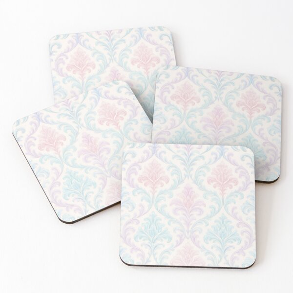 Item preview, Soft Pastel Baroque Elegance – Aqua, Lavender & Blush designed and sold by SUNAGIMO9999.