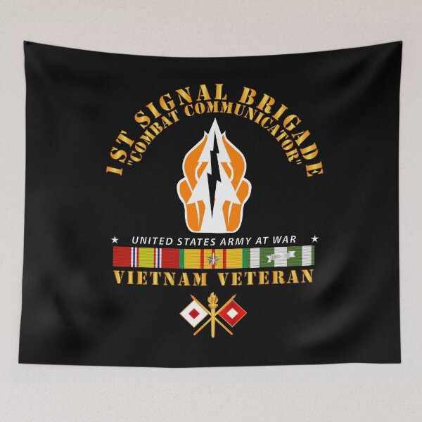 Item preview, Army - 1st Signal Bde DUI - Combat Communicator w VN SVC X 300 designed and sold by Military Insignia Products.