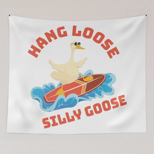 Item preview, Hang Loose Silly Goose - Funny Summer Surf designed and sold by Art-of-Rory.