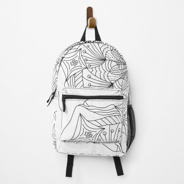Item preview, Mandala pattern with black line and calm on white background. designed and sold by Pat-Koon.