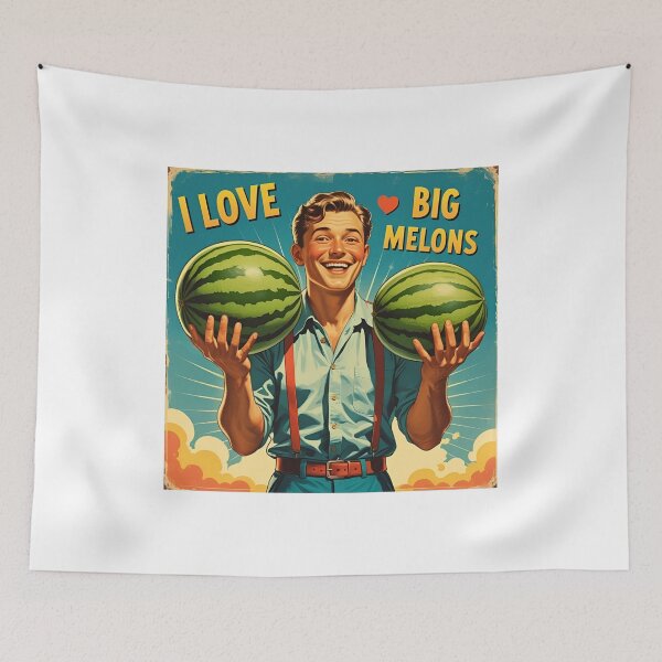 Item preview, I love big melons. designed and sold by NicMacTees.
