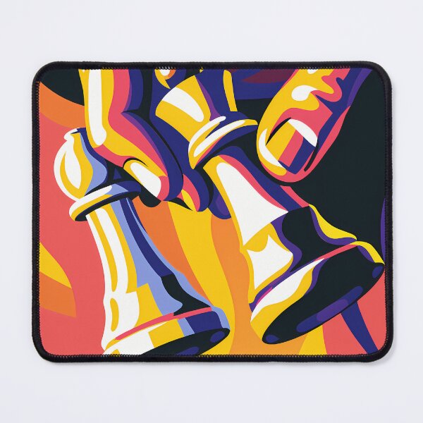 Item preview, Intense Chess Game in Abstract Colors designed and sold by ART ATTACK ZONE.