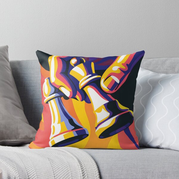 Item preview, Intense Chess Game in Abstract Colors designed and sold by ART ATTACK ZONE.
