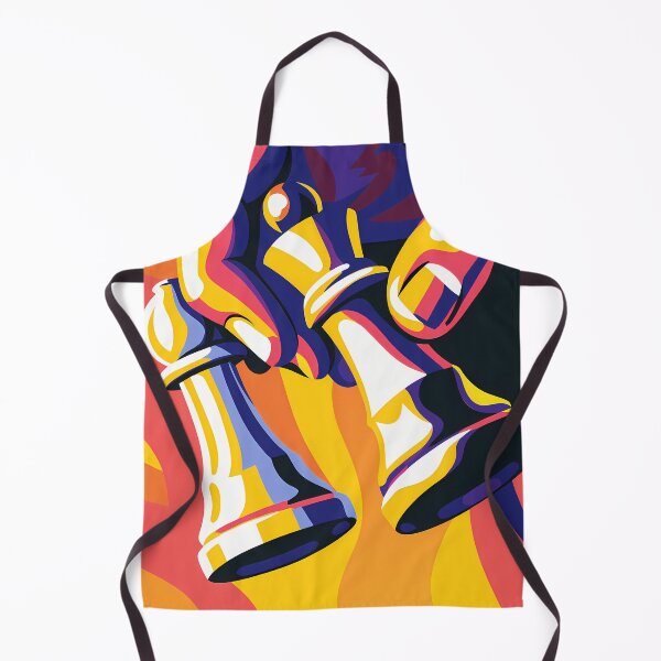 Item preview, Intense Chess Game in Abstract Colors designed and sold by ART ATTACK ZONE.