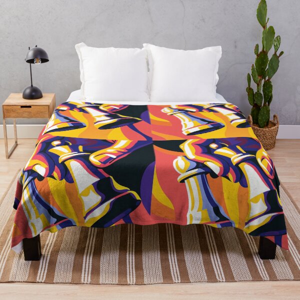 Item preview, Intense Chess Game in Abstract Colors designed and sold by ART ATTACK ZONE.