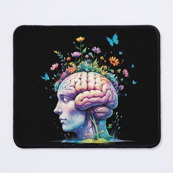 Item preview, Mental Health Floral Brain designed and sold by VibeTCreations.
