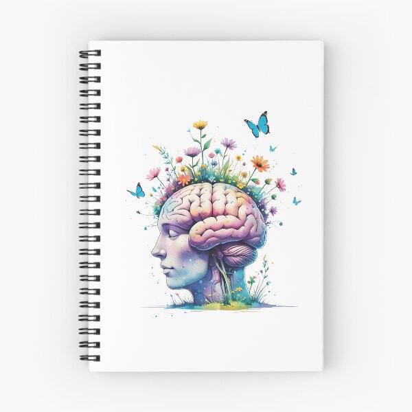 Item preview, Mental Health Floral Brain designed and sold by VibeTCreations.