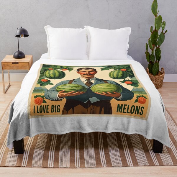 Item preview, I love big melons. designed and sold by NicMacTees.