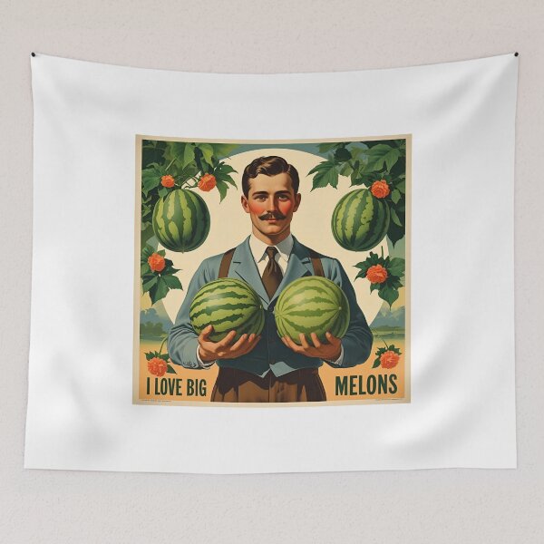 Item preview, I love big melons. designed and sold by NicMacTees.