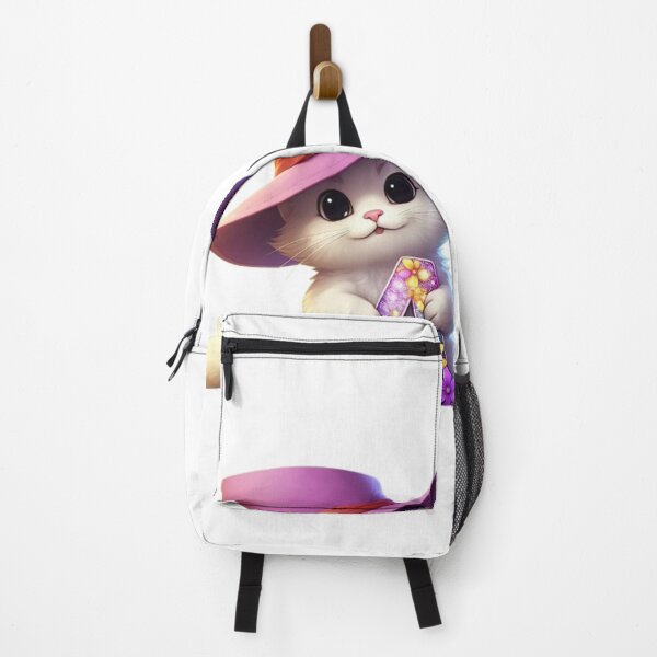 Item preview, Colorful cat sticker wearing hat. designed and sold by Vegasstickers.