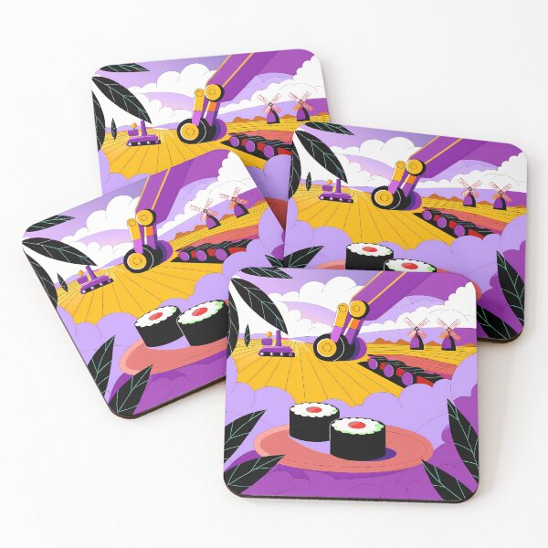 Item preview, Innovative Sushi Harvest in Colorful Fields designed and sold by ART ATTACK ZONE.